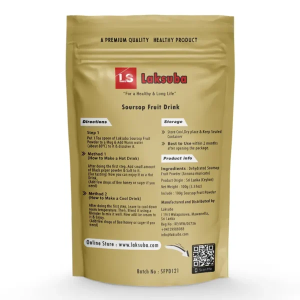 Soursop Fruit Drink - Instructions for Use