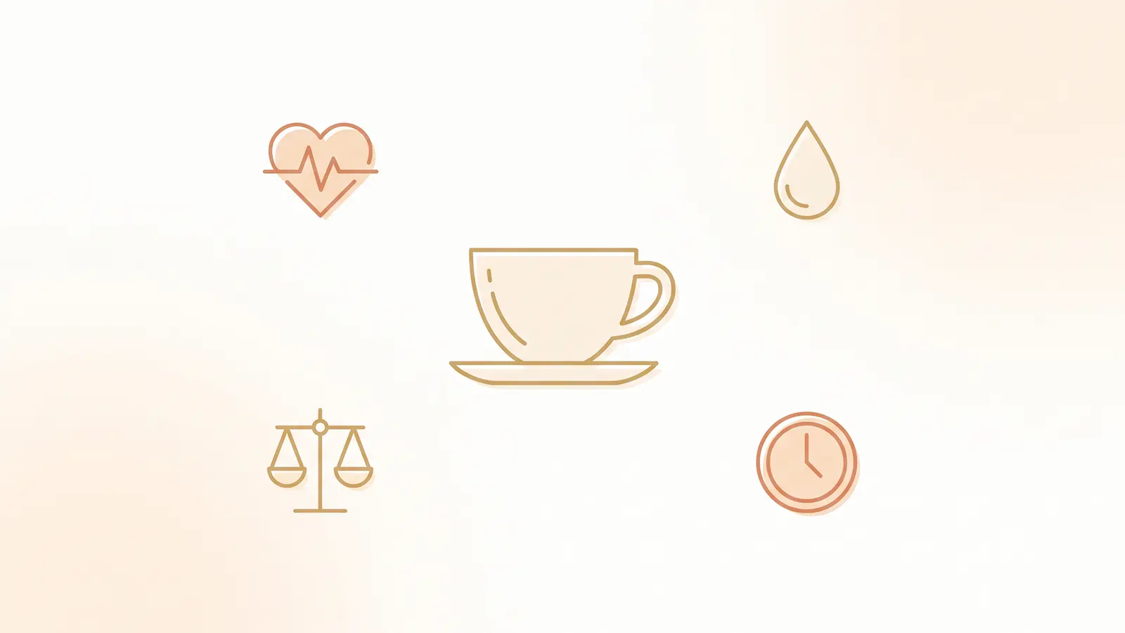 Simple icon illustration representing caution categories around Heen Bovitiya tea use